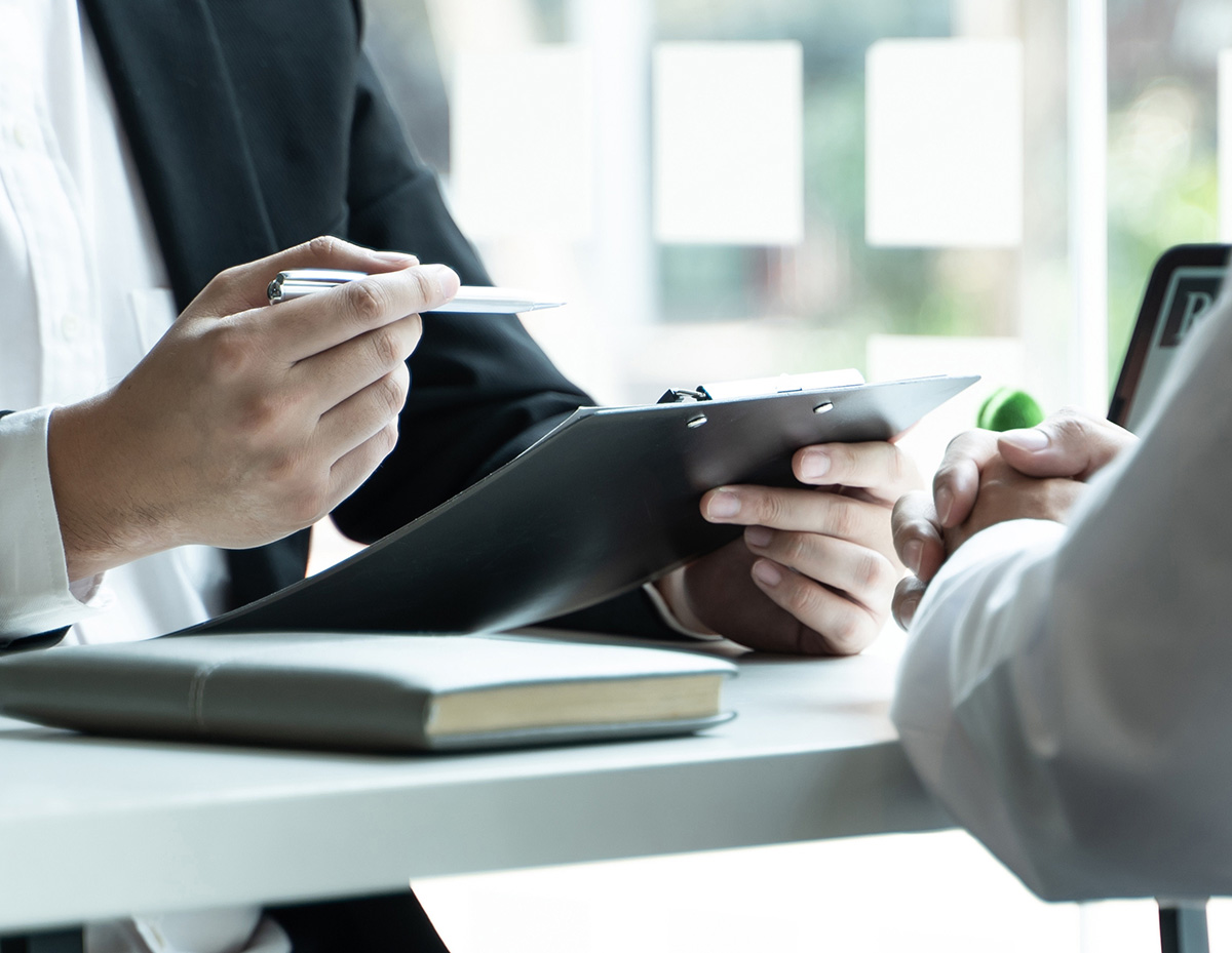 Successful job interview, Recruiter or manager and job candidate